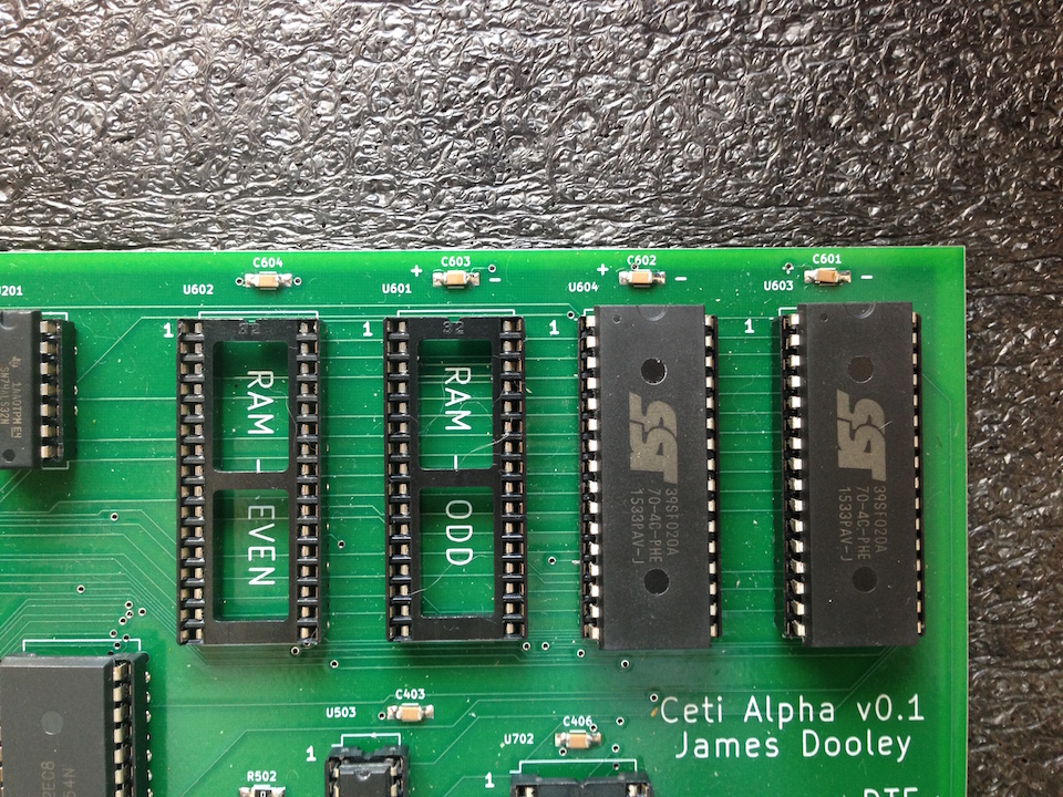 Ceti Alpha board memory area close-up photograph